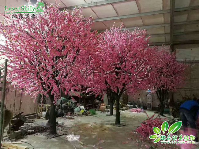 仿真桃花樹